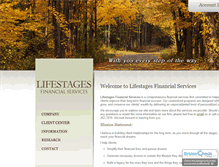 Tablet Screenshot of lifestagesfinancialservices.com